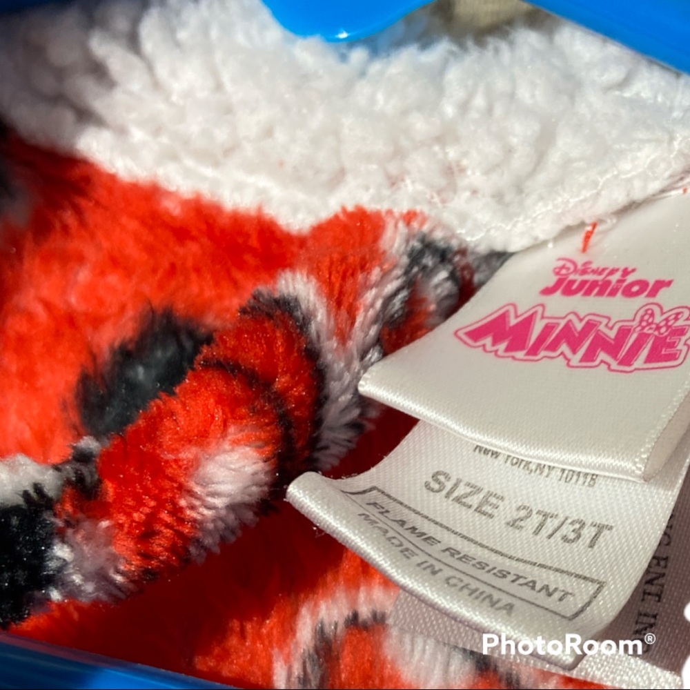 Disney Minnie Mouse Toddler Robe - Picture 2 of 5
